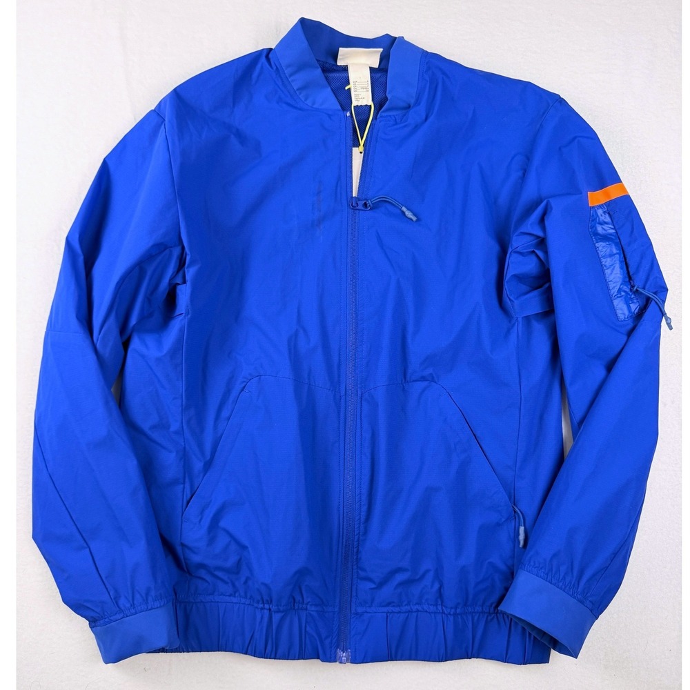 H&M Move Mens Cobalt Blue Lightweight Bomber Windbreaker Jacket Small NWT